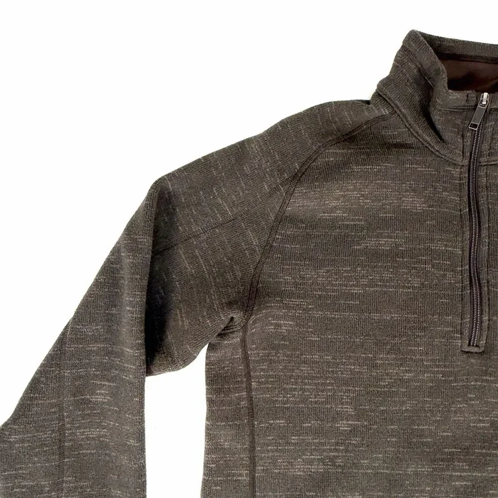 Patagonia Men's Brown Fleece Jacket Better Sweater 1/4 Zip, Size Medium